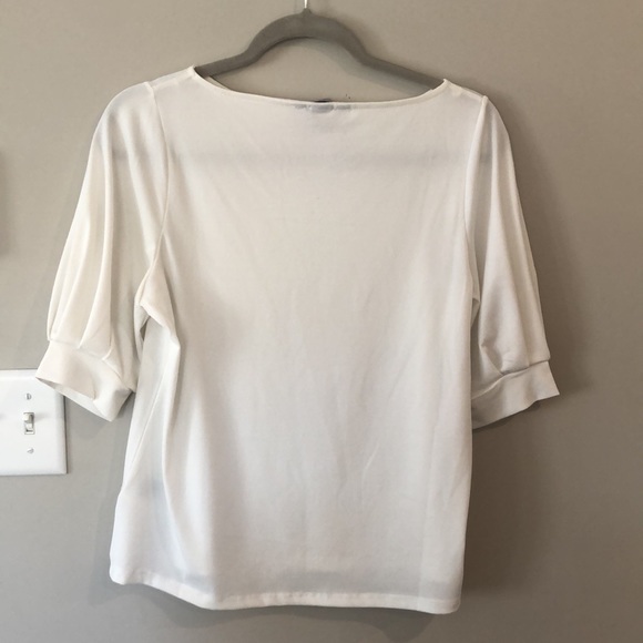 H&M 1/2 sleeve white blouse - Picture 3 of 3